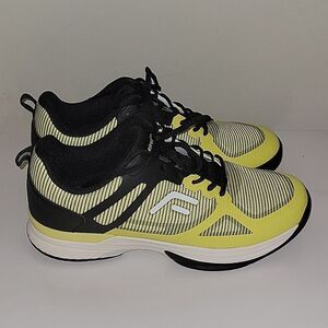 FitVille Extra Wide Mens Pickleball ShoesCourt Tennis Sneakers 12 W Yellow Black